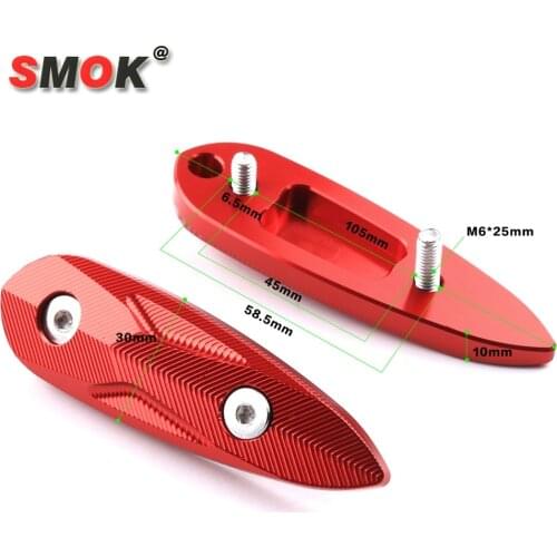 SMOK Motorcycle CNC Aluminum Mirror Hole Cap Cover For Yamaha YZF R3 2015 2016 YZF R25 2013 2014 2015