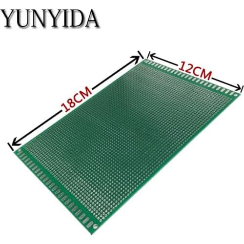 Free shipping 1pcs 12x18cm Double Side Prototype PCB Universal Printed Circuit Board