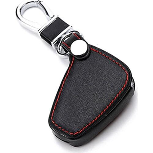 Key Case Genuine Leather PU Protect Black Suitable For Wrangler Guider Freelancer 3 Buttons