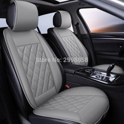 Car Seat Cover Protector Mat Universal Front Backret Breathable Waterproof Leather Seat Cushion Protector Pad Fit For Van Truck
