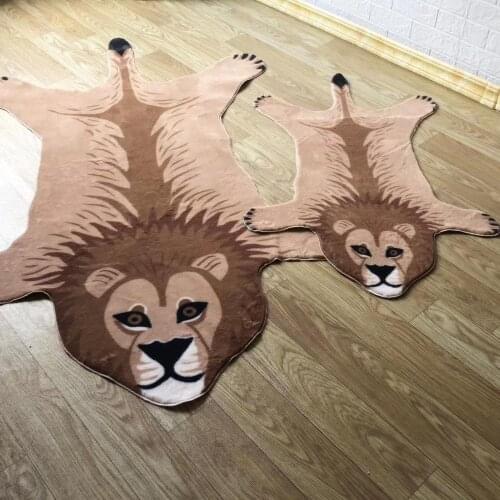 2020 Baby Kids Game Area Rug Children Cartoon Lion Tiger Blankets Animal Carpet Play Mat Carpet Kids Room Decor Gift Large Size