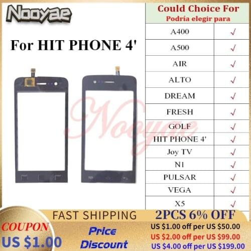 For Explay 4 Game A400 A500 AIR ALTO DREAM FRESH GOLF HIT Joy TV N1 PULSAR VEGA X5 Touch Screen Sensor Digitizer Glass Panel