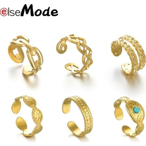 Elsemode Women's Gold Rings