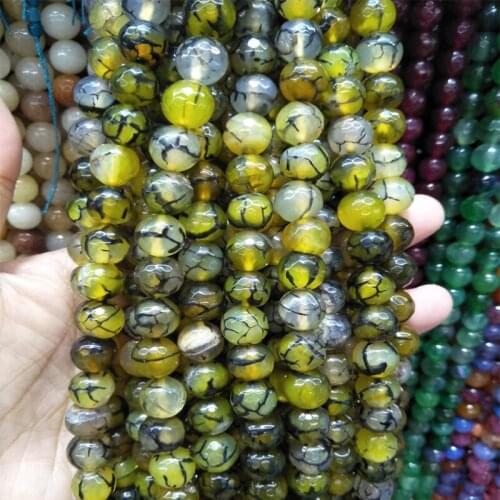 10MM Faceted Tea Dragon Agates Beads Natural Stone Round Loose Beads for Jewelry Making Accessories DIY Bracelet Necklace