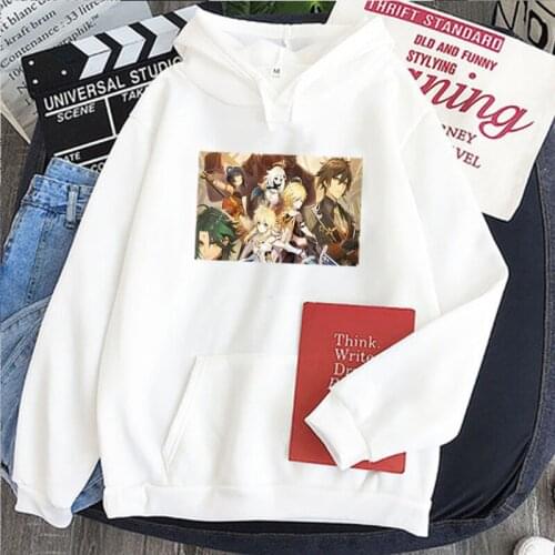 2021 Hot Game Manga Genshin Impact Men Women Hoodies Sweatshirts Print Pullovers Streetwear Unisex Fashion Regular Clothing