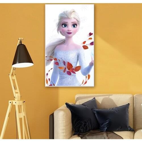 Disney 5D Diy Diamond Painting "Frozen" Movie Theme Character Poster Anna Elsa Cartoon Diamond Embroidery Kit Home Decoration