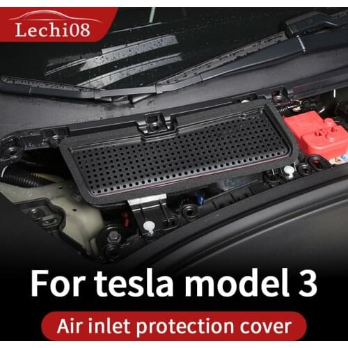 Trim for tesla model 3 2021 accessories air conditioner air inlet cover filter element screen filter cotton