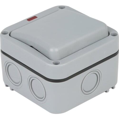 Wall Switch Outdoor Waterproof Dust-proof Wall Switch Socket for Garden