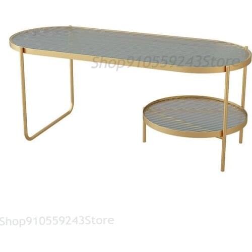 Nordic Coffee Table Light Luxury Tempered Glass Designer Coffee Table Living Room Sofa Corner Table Multi-function Small Apartme