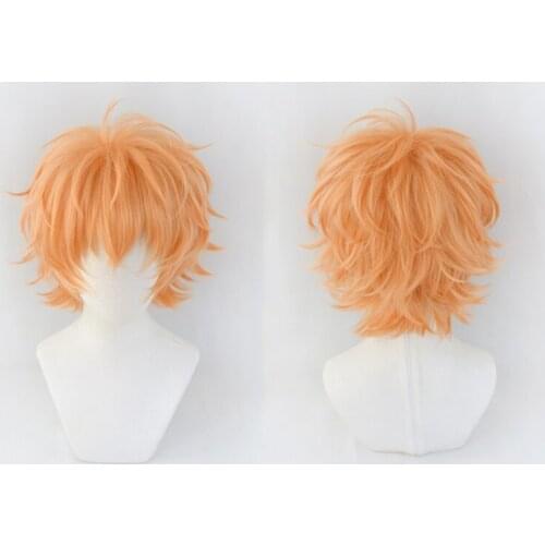 Tokyo Revengers Nahoya Kawata Souta Orange Short Wig Cosplay Costume Heat Resistant Synthetic Hair Souya Kawata Soya Wigs