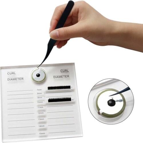 False Eyelash Extension Stand Pad Pallet Lashes Holder Big Lash Extension Supplies With Tick Mark Lash Extension Tools