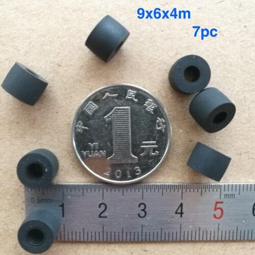 7pcs 9mmx6x4mm rubber ring sleeve wheel damping sleeve for cassette deck tape recorder audio player micro stereo