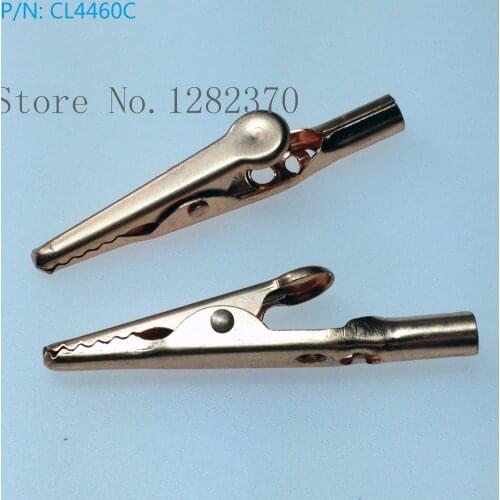 [SA] CL4460C copper copper RED COPPER 10A entrained crocodile jacket with 4mm jack wire --50pcs/lot