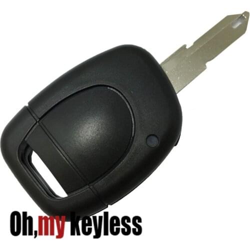 Replacement Remote Key Shell for Renault Clio Kangoo Twingo 1 Button Control Uncut Blade