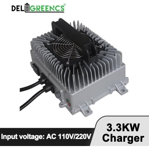 EV Charger 3.3KW LifePO4 Lithium ion Battery Charger 48V 72V 96V 5-45A Enable 1430 TC CAN Protocol Fast Shipping