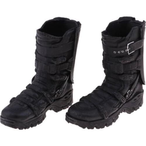 1/6 Scale Mid-calf Boots Shoes for 12inch Male Bodies