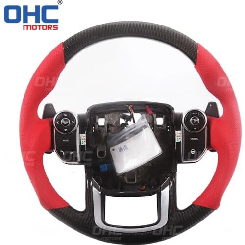 100% Real Carbon Fiber Steering Wheel compatible for Range Rover Discovery Sport SVR Sport Evoque Defender