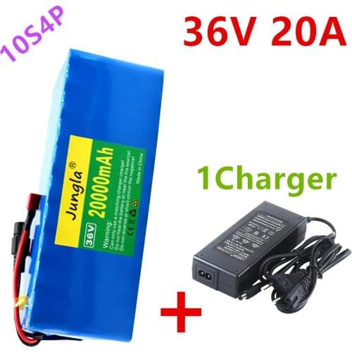 2021 100%Original 36V 10S4P 20000mAh 36v 18650 Battery 500-1000W Battery Pack for Ebike Electric Bike with BMS