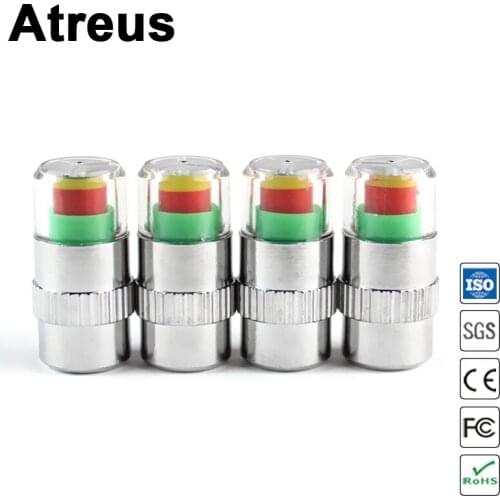 4X Car-styling Car Tire Pressure monitoring valve cap Wheel Air Cover Tight Rims For Mitsubishi ASX Mini cooper Infiniti Suzuki