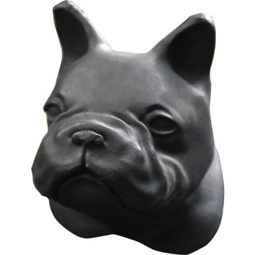 French Bulldog Head Concrete Car Ornaments Car Vents Perfume Clip Air Freshener Automobile Interior Fragrance Decoration