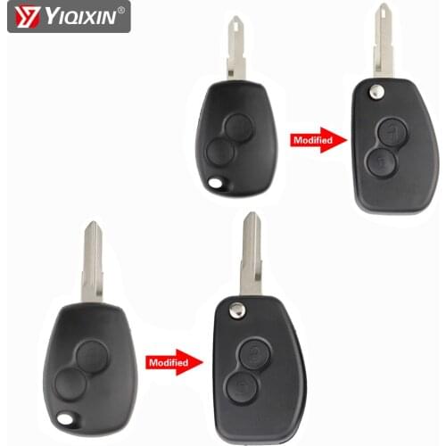 YIQIXIN 2 Buttons Modified Key Shell Flip Folding Remote Car For Renault Megane 2 Dacia Modus Logan 2 Clio Espace For Nissan