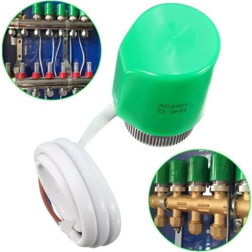 Electric Solenoid Valve Normally Open/Closed Pneumatic for Water Oil Air AC230V Underfloor Thermal Actuator Valve Head