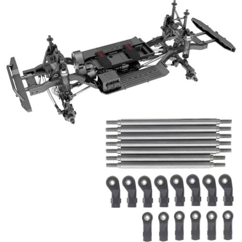 Suspension Links Kit Stainless Steel Durable Connecting Rod Spare Replacement Parts for Redcat GEN8 Upgrade Accessories