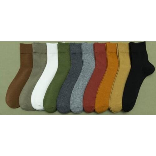 3Pairs Brand New Mens Cotton Socks for Man Black Business Breathable Autumn Winter Male Crew Socks Meias Hot Sokken
