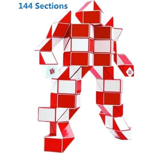 Original 144 Sections Magic cube Snake Ruler Magic Snake Twist Puzzle Hot Selling 144 Segments Professional Educational Kid toys