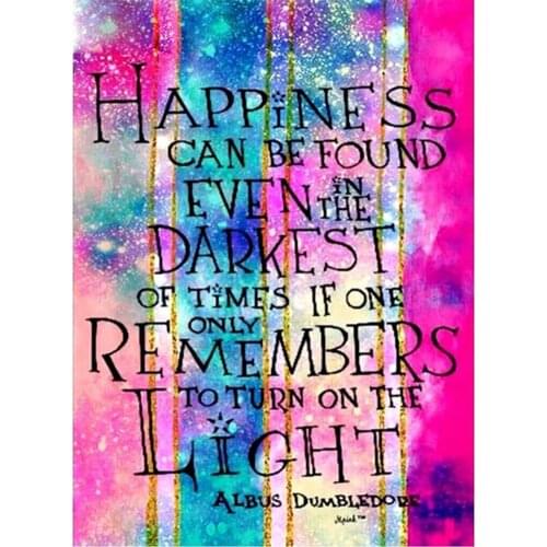 Full Round Drill 5D DIY Diamond Painting "Happiness" 3D Embroidery Cross Stitch 5D Rhinestone Home Decoration Gift