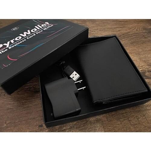 PYRO Wallet by Adam W Magic Trick,Mentalism Magic,Close Up,Street Magic Props,Fun,Party Trick,Illusions,Gimmick