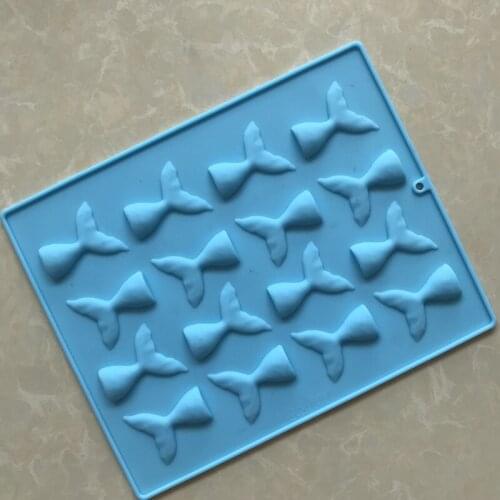 16 Even Fishtail Silicone Fondant Mold Chocolate Mold XG165