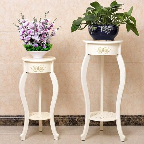 European-style Bedroom Hotel Lobby Flower Shelf Living Room Floor Type Flower Pot Racks Simple Balcony Multi-layer Plant Stands