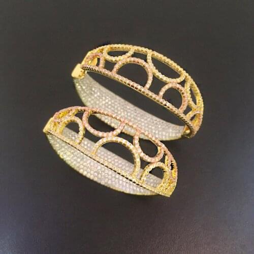 Vanifin Fashion Jewelry Hollow Geometry circle Micro inlay Party Earrings Anniversary Banquet Daily Best Gift