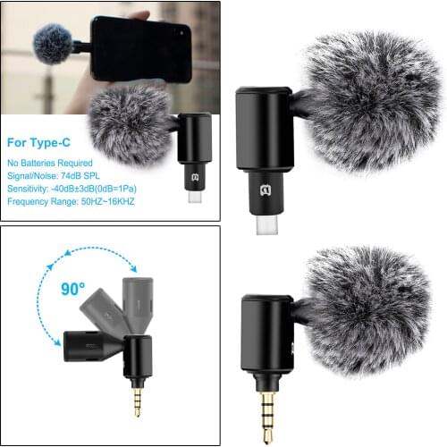 Omnidirectional Condenser Microphone Phone Mic Plug and Play for Computer
