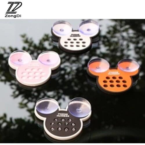 ZD Car-Styling Cartoon Temporary Parking Card For kia Ceed Suzuki grand vitara Citroen xsara picasso C3 Subaru Saab Lada granta