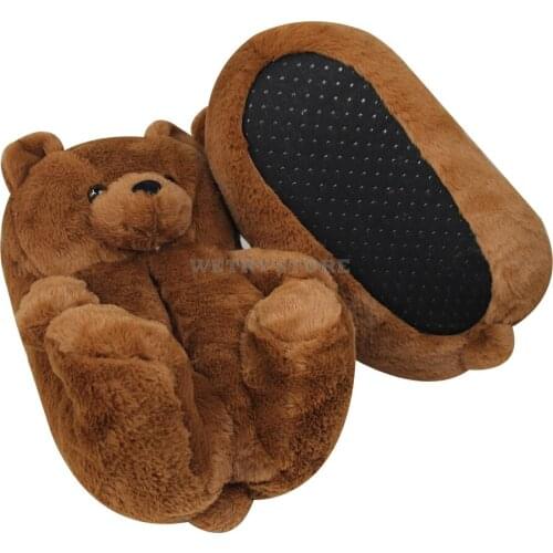 Winter Warm House Shoes Women Teddy Bear Slippers Anti-slip Soft Home Indoor Slipper Ladies Cute Cartoon Funny Shoes wholesale