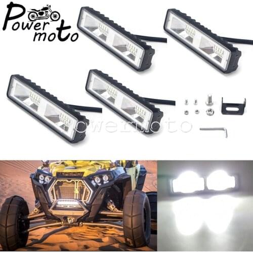 12V-24V Motorcycle SUV ATV LED Flash Bar Work Light Flood Fog Light Spotlight For Automotive Vehicles Off Road 4x4 Car Tractors