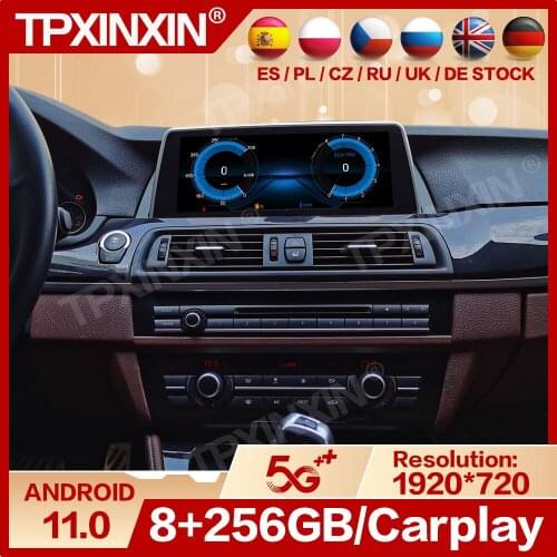 256G Multimedia Android 11 Player Car Radio Stereo For BMW 5 Series F10 F18 2011 2012 2013 2014-2017 Auto Audio Video Head Unit