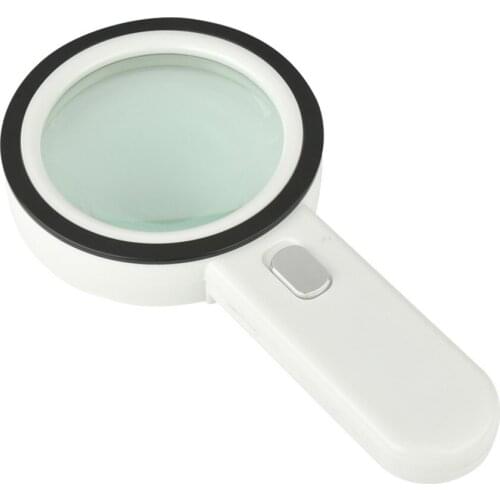30X Handheld Magnifier High Definition for Map Reading Jewelry Identification Phone Repairing Amplifier