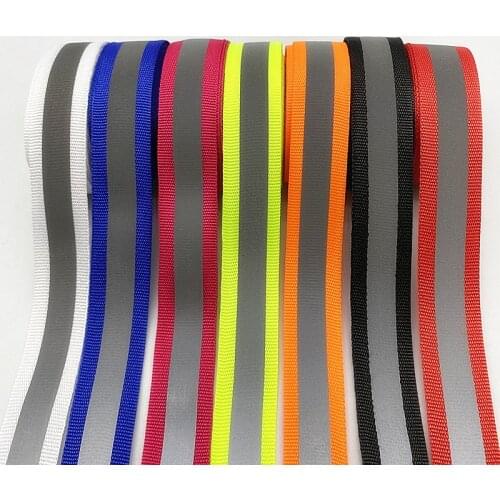 5yards Safety Silver Reflective Sew on Fabric Tape Strap Vest Webbing 20mm/10mm