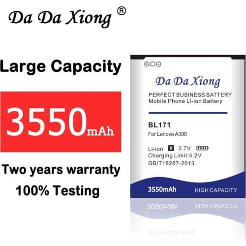 3550mAh BL171 BL 171 Phone Battery for Lenovo A356 A368 A390 A390T A376 A370E A500 A60 A65 A319 BL-171 Replacement Batteries