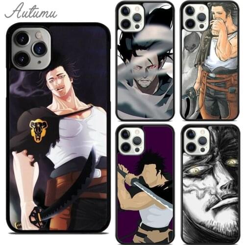 Yami Sukehiro Black Clover Phone Case for iPhone 11 12 Pro Max mini X XR XS SE 2020 5 6S 7 8 Plus Samsung Galaxy S8 S9 S10 Cover