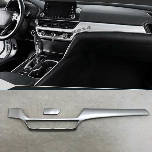 ABS Chrome Inner Style Dashboard Decorative Strip Fit For Honda Accord 2018 10th