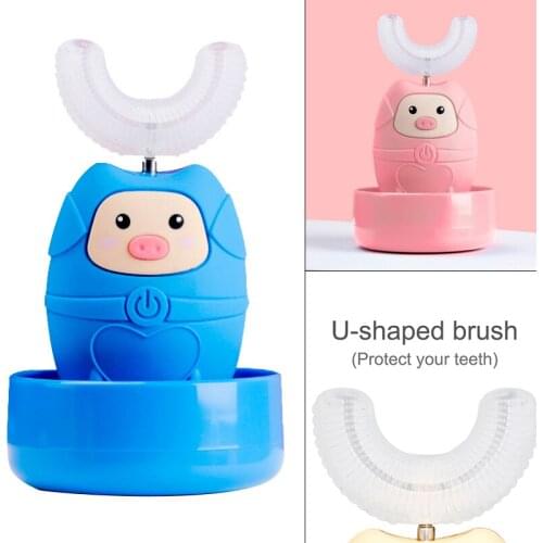 Kids Electric Toothbrush Smart U Sonic Electric Toothbrush Music Cartoon Silicon Automatic Ultrasonic Teeth Tooth