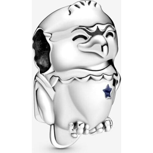 100% Authentic 925 Sterling Silver American Condor Charm Fit Original Bracelet Necklace DIY Jewelry