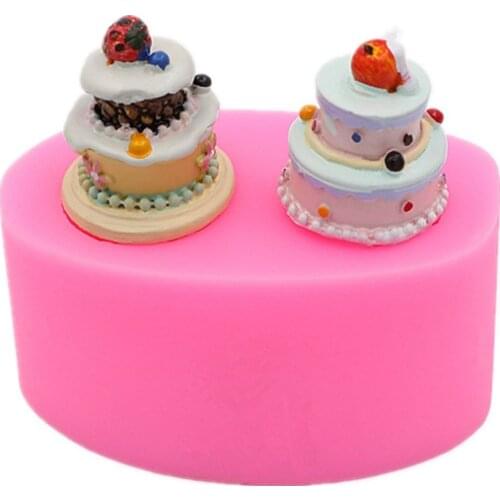 Gadgets Fondant Molds Miniature Cake Silicone Mold Sweets Dollhouse Charm DIY Cabochon Resin Polymer Clay Fruit Strawberry