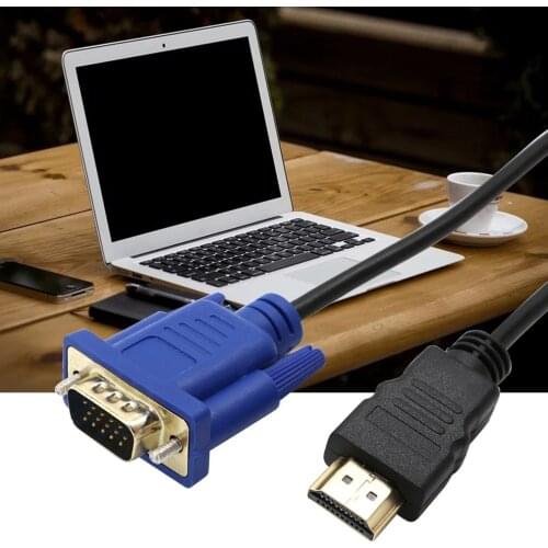 HDMI VGA Cable HDMI to VGA Cable Cord Audio Video HDMI male to VGA male cable For PC Monitor HDTV Projector