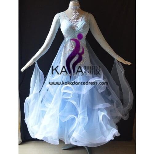 KAKA DANCE B1438,2017 New Dance Wear Ballroom Standard Dance Dress,Waltz Competition Dress,Women,Ballroom Dance Dress