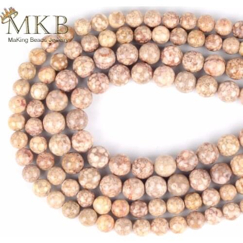 Natural Stone Beads Light Yellow MAIFANITUM Round Beads For Jewelry Making 6 8 10mm Beads Diy Bracelet Jewellery Wholeasle